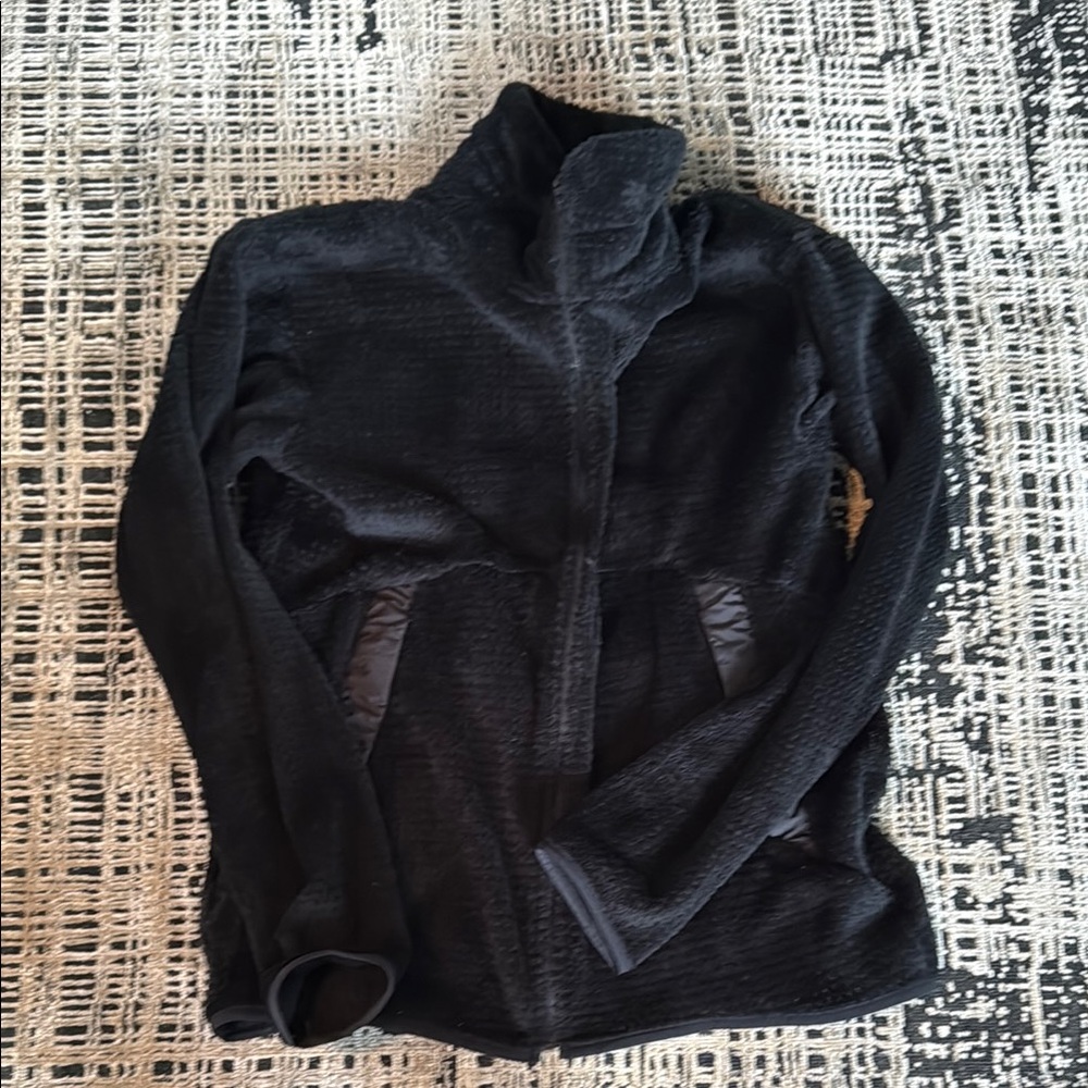 Black goldwin zip up sweater